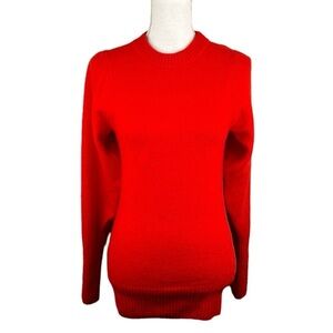 H&M Wool Blend Orange Knit Long Sleeve Maternity Crewneck Sweater Size XS